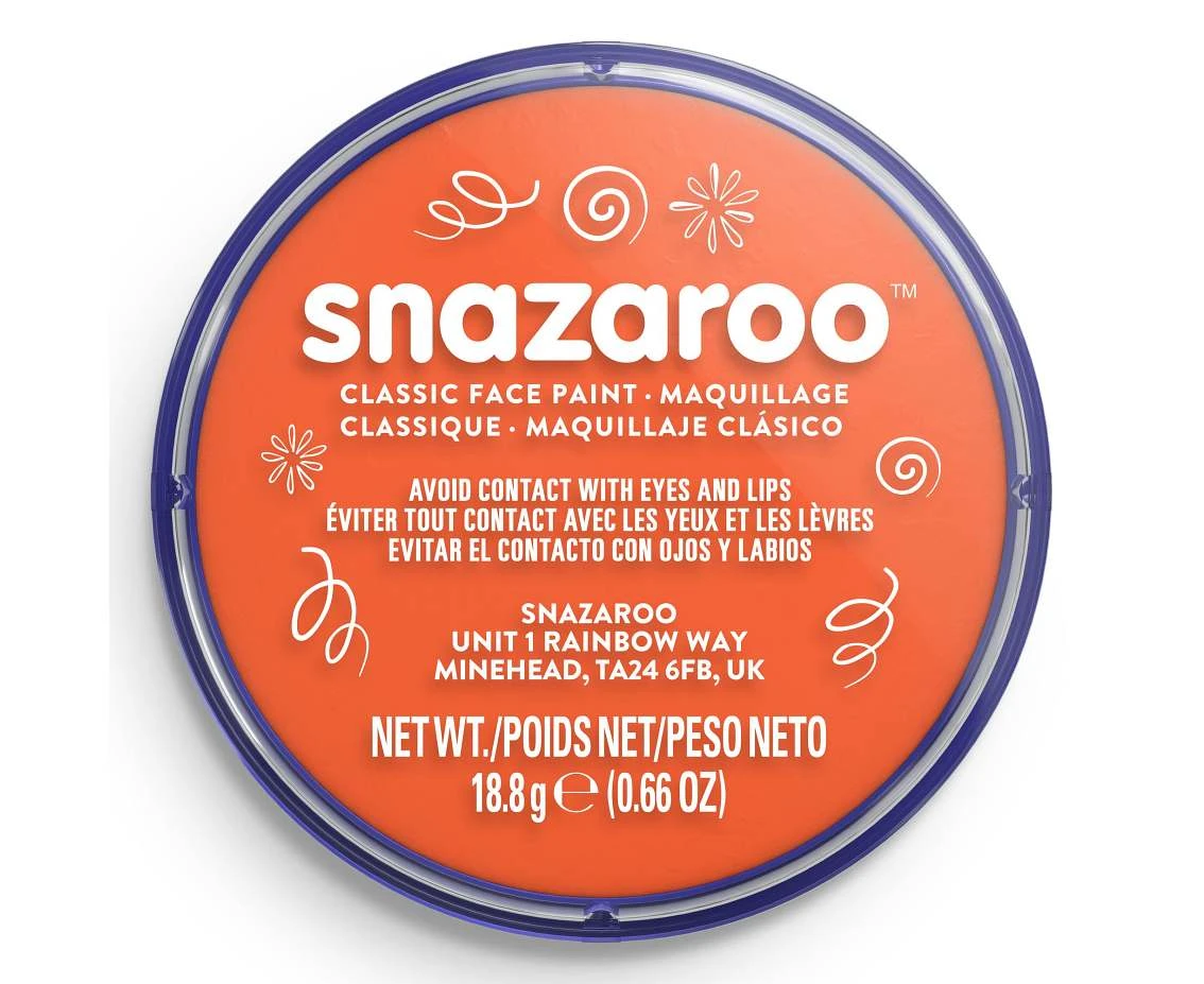 Snazaroo Classic Face Paint 18ml Orange